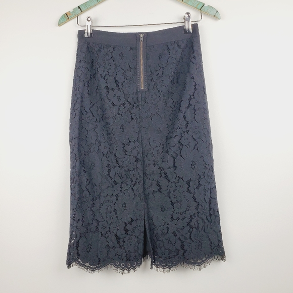 Joie Ortally Lace Bead Caviar Pencil Skirt $298 2 - Picture 4 of 11